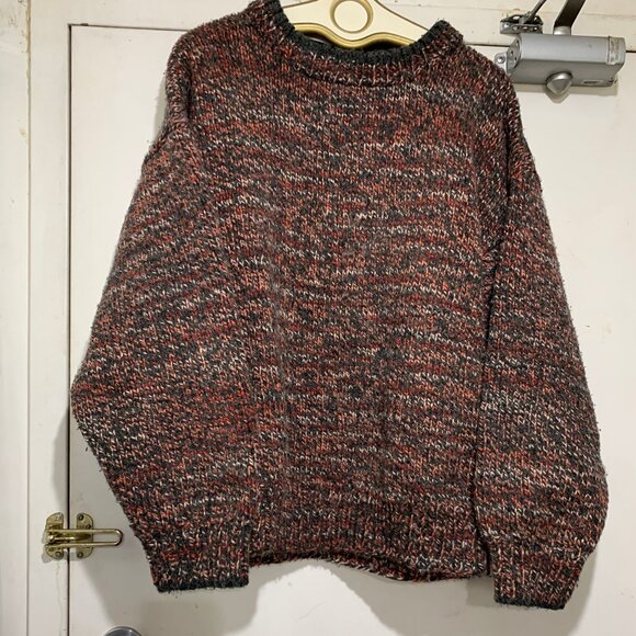 HANDMADE KNITTED CHUNKY WOOL SWEATERS SIZE L/XL - Picture 2 of 10